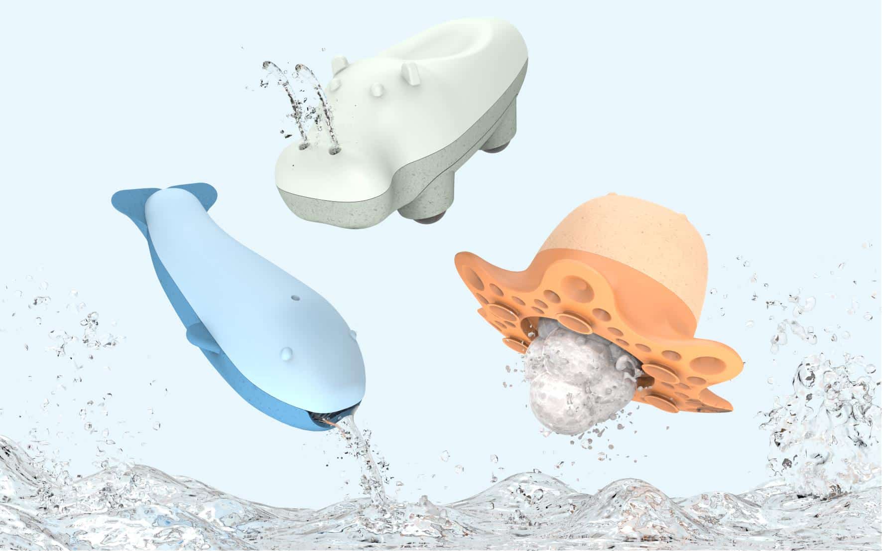 3 jouets de bain Oppi